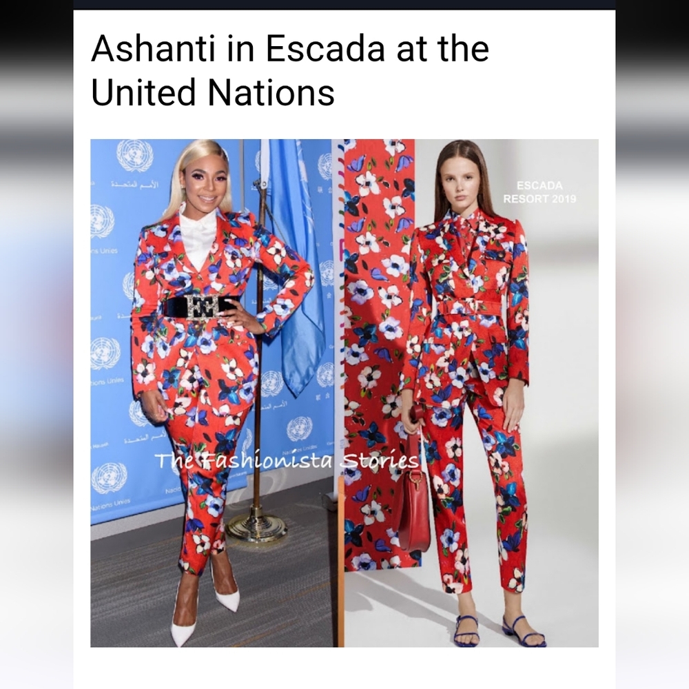 ESCADA Barketa Brushwork Pant Suit.